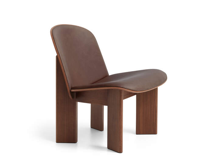 kreslo-Chisel Lounge Chair, walnut / Sense Dark Brown