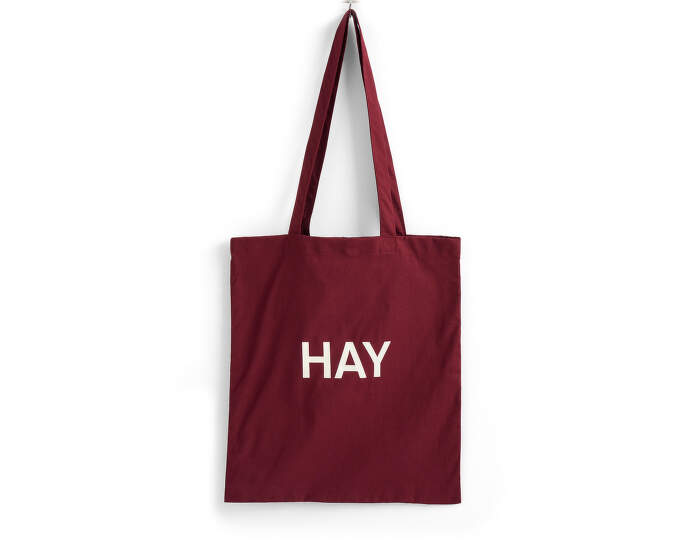 taska-HAY Tote Bag, burgundy