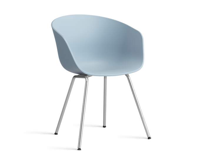 zidle-AAC 26 Chair Chromed Steel, slate blue