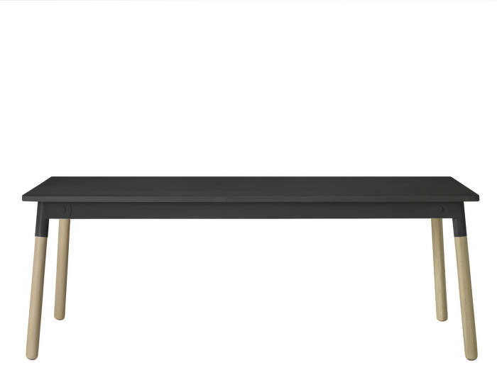 Stůl Adaptable, přírodní dub, černý rám