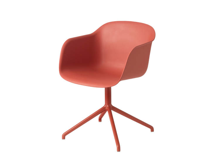 Židle Fiber, s otočnou podnoží, dusty red