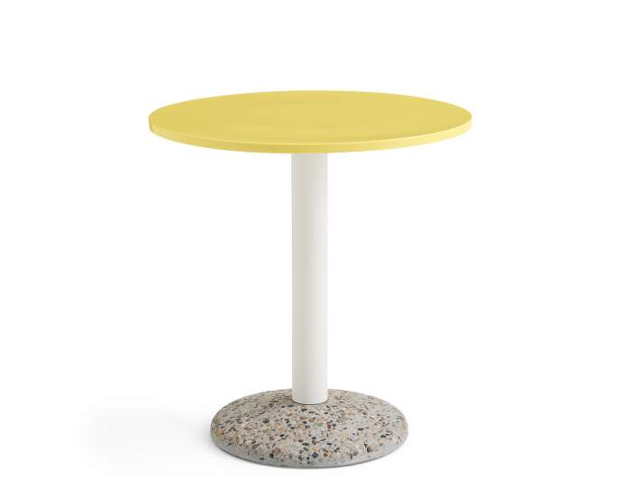 stul-Ceramic Table Ø70, bright yellow