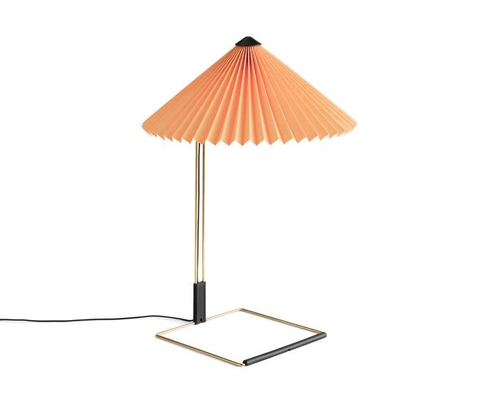 lampa-Matin 380 Table Lamp, polished brass / peach