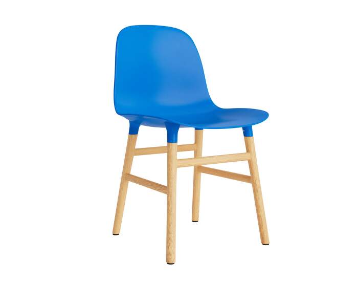 zidle-Form Chair Oak, bright blue