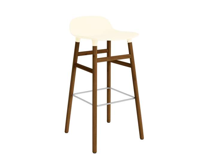 stolicka-Form Bar Chair 75 cm Walnut, cream