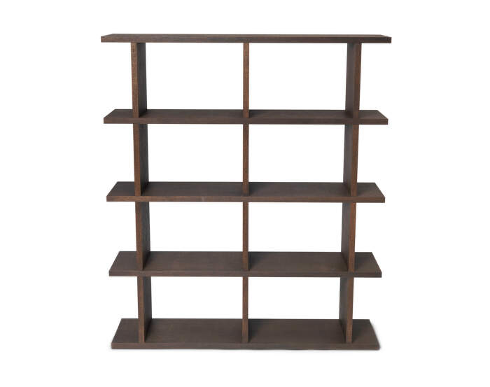 Knihovna Kona Bookcase 2x4, dark stained