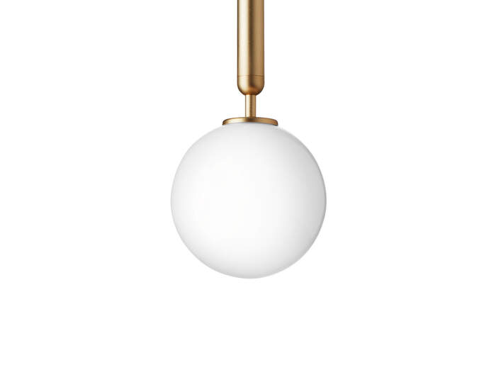 Závěsné svítidlo Miira 1, brass/opal