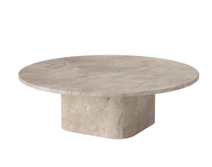 Venkovní konferenční stolek Eida Ø90 H32, beige marble