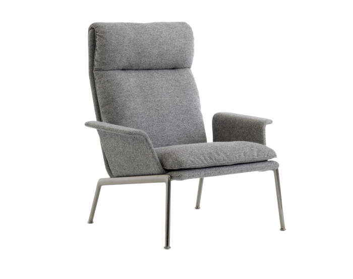 Křeslo Muno LN17 High Back w. Arms, Hallingdal 126/dark chrome