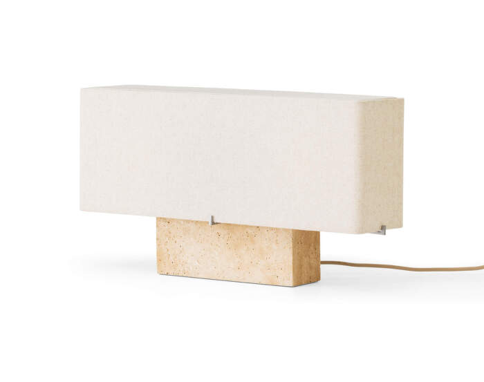 Stolní lampa Nonna H30, travertine