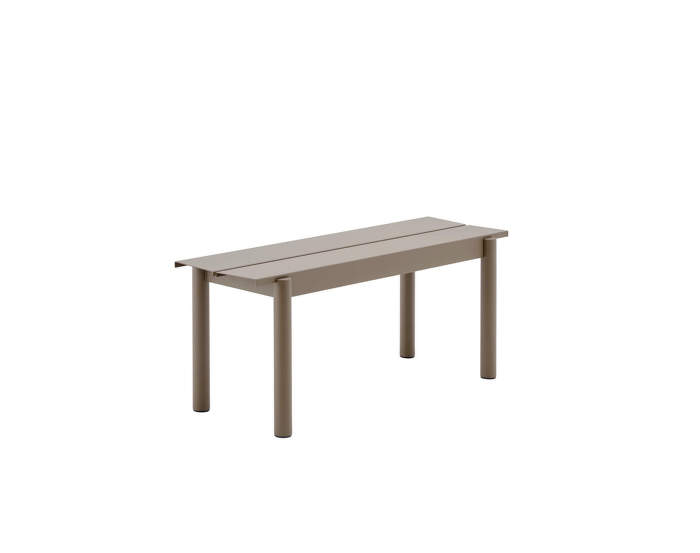 Lavice Linear Steel Bench 110 cm, taupe