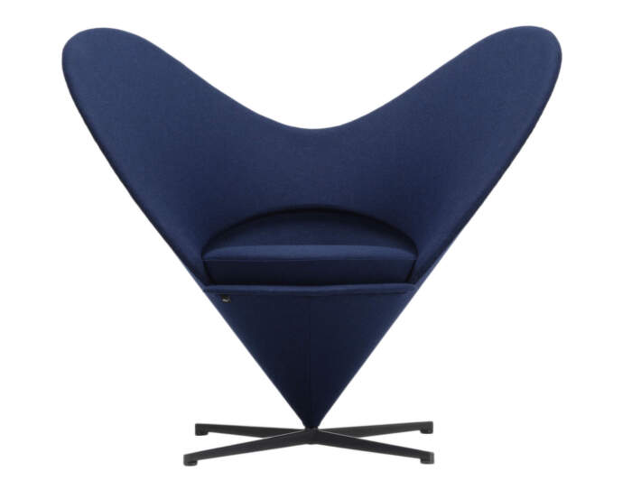 Křeslo Heart Cone Chair, Cosy 2 dark blue