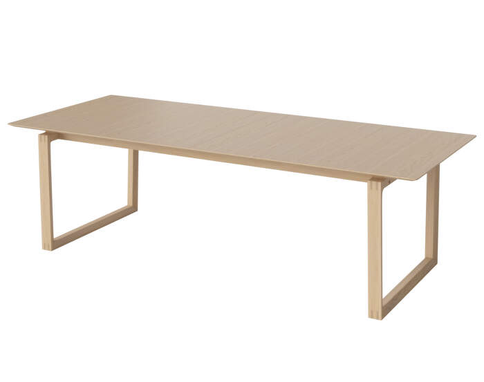 Rozkládací jídelní stůl Kuma 240x100 cm, white pigmented oiled oak