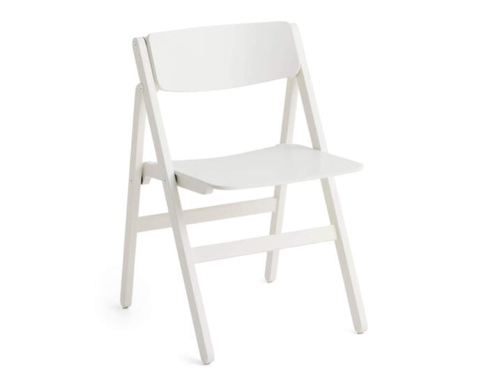 Skládací židle Backflip, cream white lacquered beech