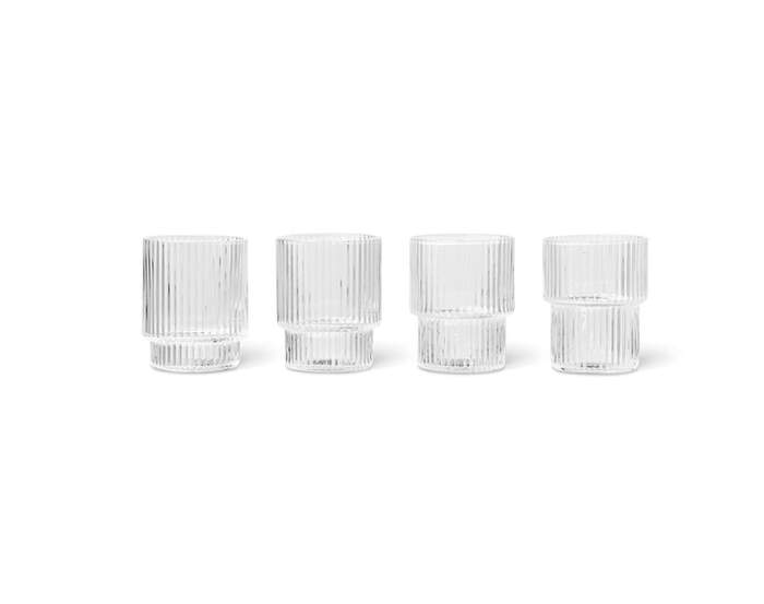 Sklenice na panáky Ripple set 4ks, clear