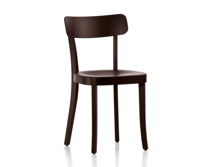 Basel Chair, chocolate / black beech