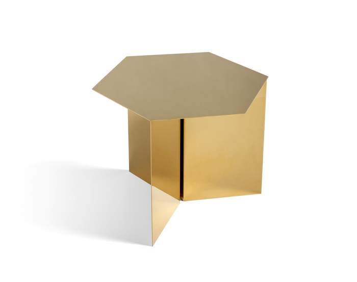 Stolek Slit Hexagon Side Table, brass