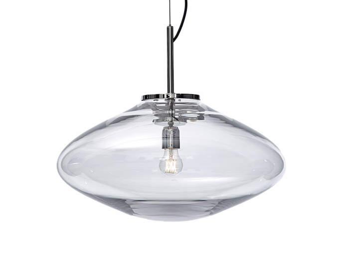 Lampa Disc, clear/nickel