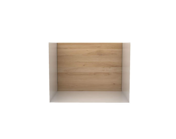 U shelf, S, oak/white