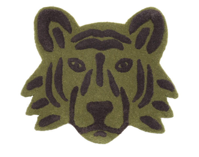 Tufted Tiger head, green