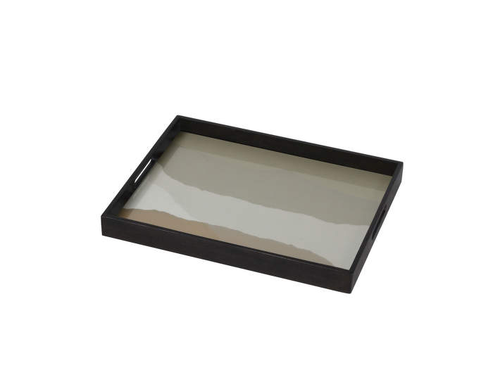 Rectangular glass tray S, Sand Wabi Sabi