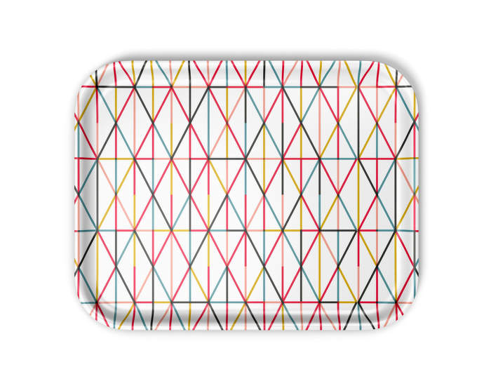Classic Tray medium, Grid multicolour