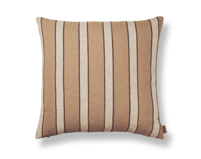 Brown Cotton Cushion Lines