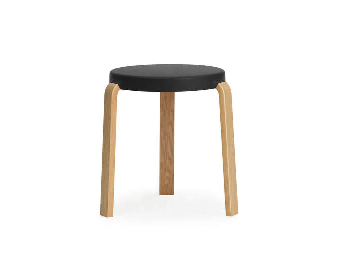 Stolička Tap Stool, černá/dub