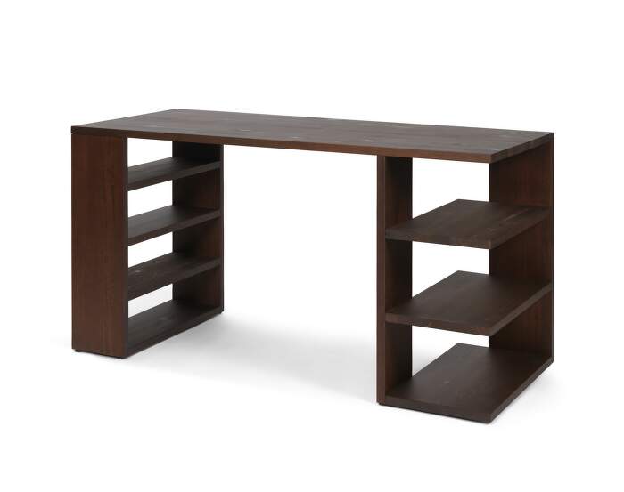 stul-Edre Desk, dark stained pine