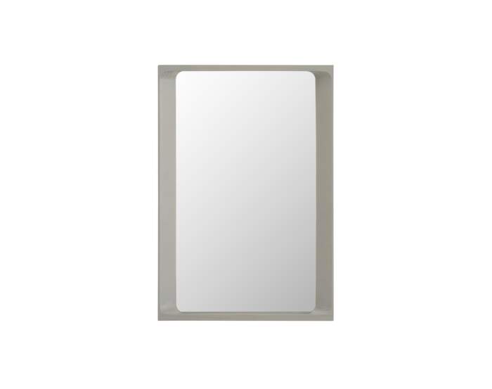zrcadlo-Arced Mirror 80x55, light grey