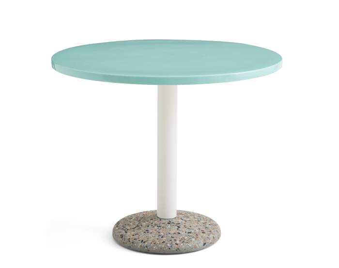 stul-Ceramic Table Ø90, light mint