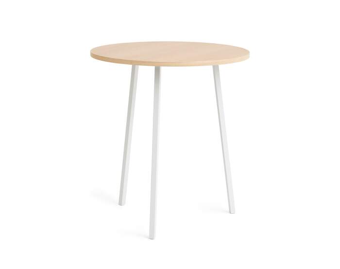 stul-Loop Stand Table Round Ø90, oak/white