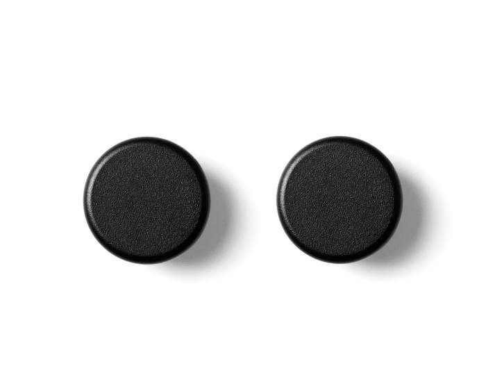 Věšáčky Knobs, černé, set 2ks