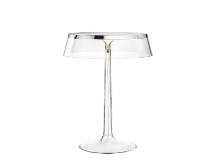 Stolní lampa Bon Jour, chrome/transparent