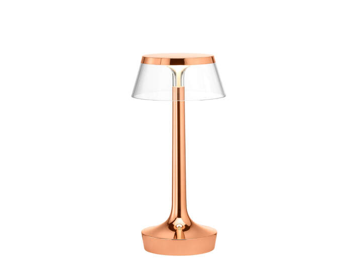 Přenosná lampa Bon Jour Unplugged, copper/transparent