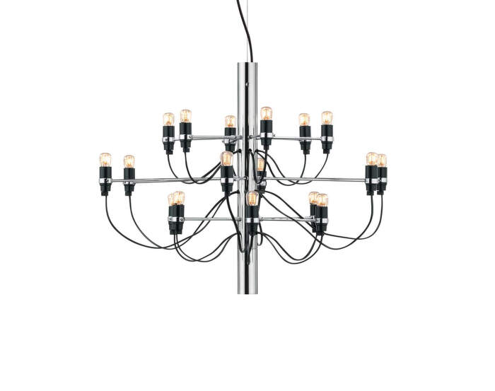 Lustr 2097/18 Clear Bulbs, chrome