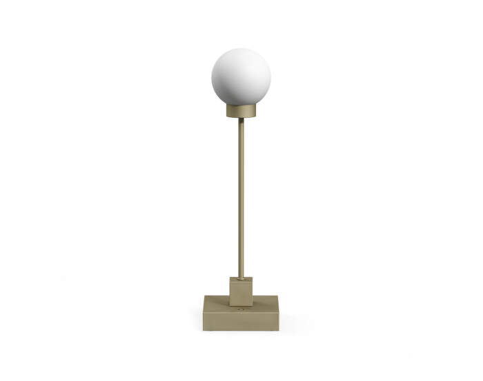 Přenosná stolní lampa Snowball, grey beige