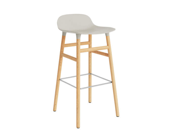 Barová židle Form 75 cm, light grey/oak