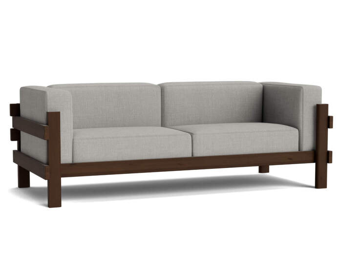 Třímístná pohovka Kube Dark Brown, Remix 133