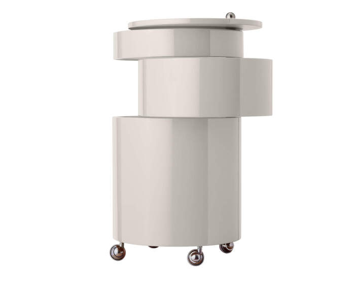 Stolek Barboy, glossy creamy white