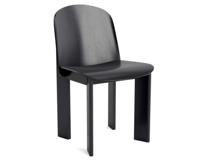 Židle Chisel 65, black lacquered oak