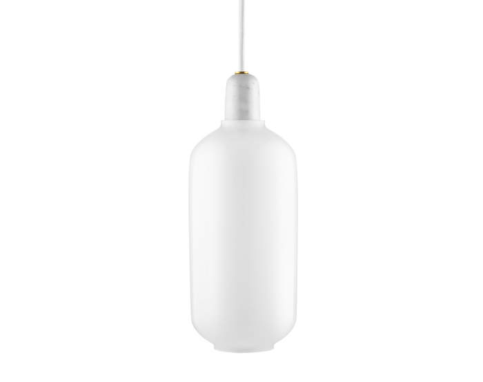Závěsná lampa Amp velká, mléčná bílá od Normann Copenhagen