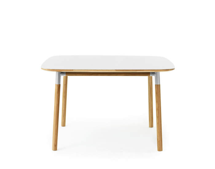 Stůl Form 120x120 cm, bílá/dub