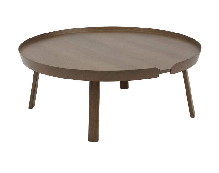 Around Coffee Table XL, stained dark brown