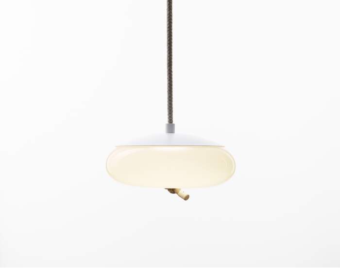 lampa Knot Small Disco PC1037 Lamp, opaline / white matte