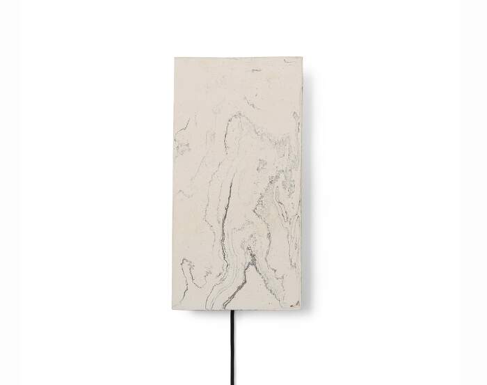 lampa Argilla Wall Lamp, marble white