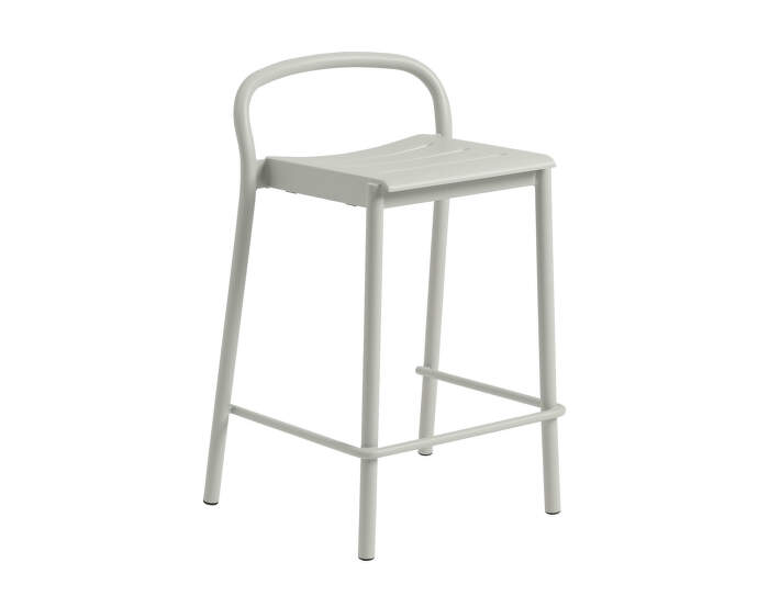 stolicka-Linear Steel Counter Stool, grey