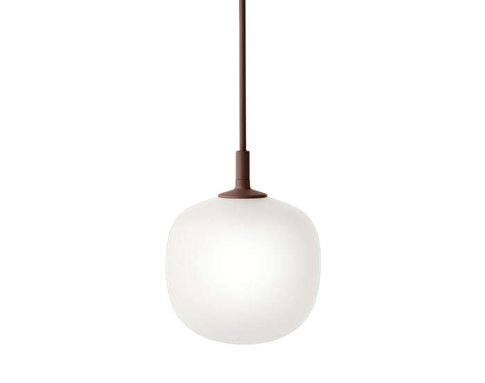 lampa-Rime Pendant Lamp Ø12, opal/deep red