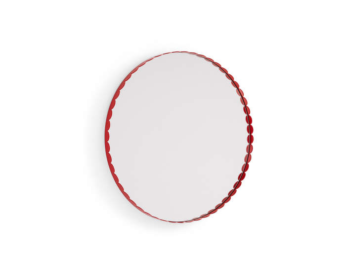 zrcadlo-Arcs Mirror Round, red