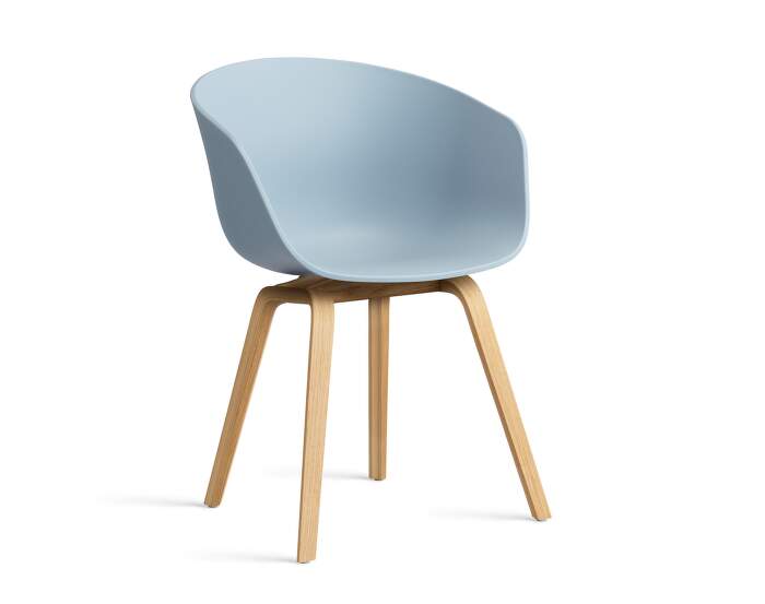 zidle-AAC 22 Chair Oak, slate blue